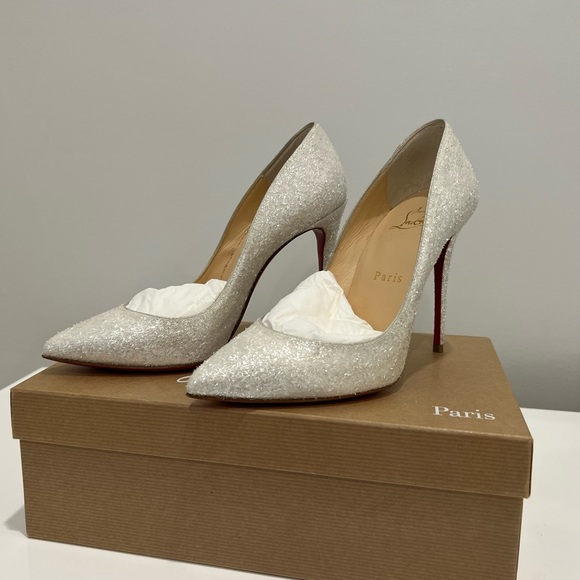 Christian Louboutin Pigalle Follies 100mm sparkly - Picture 3 of 9